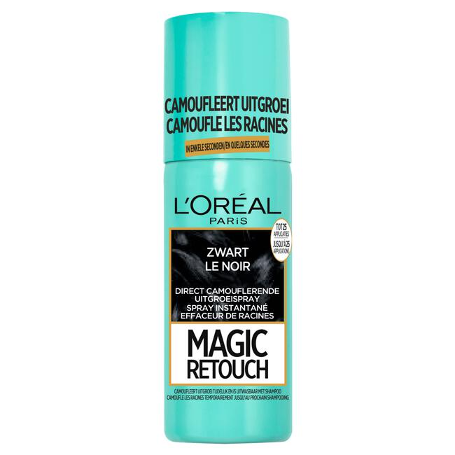 L'Oréal Paris Magic Retouch Camouflerende Uitgroeispray Zwart 75 ML