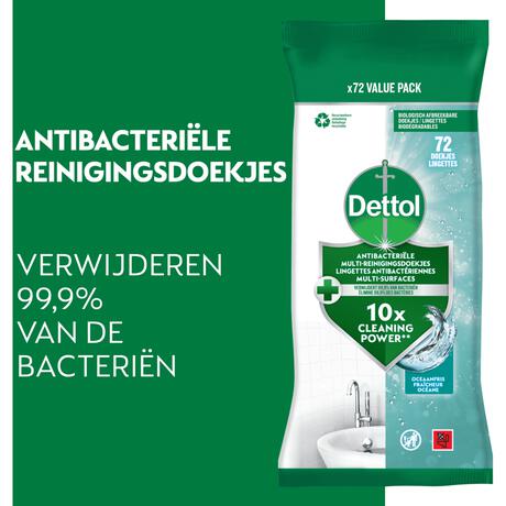 Dettol Oceaan Doekjes 72 stuks