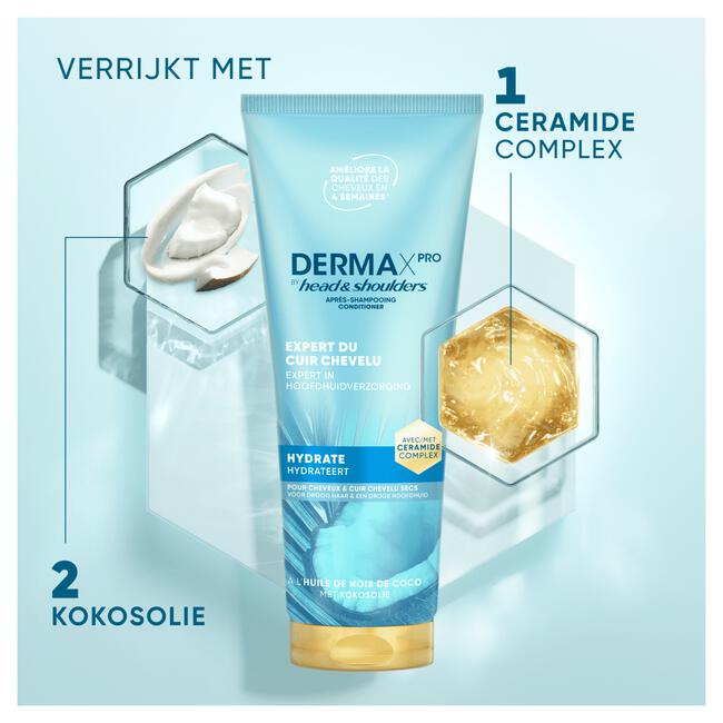 Head & Shoulders Derma X Pro Hydrateert Conditioner Anti-roos 220 ML