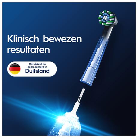 Oral-B Cross Action Opzetborstels Zwart 4 Stuks