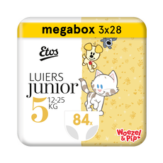Etos Woezel & Pip Luiers Junior Megabox Maat 5 12-25 kg 84 stuks