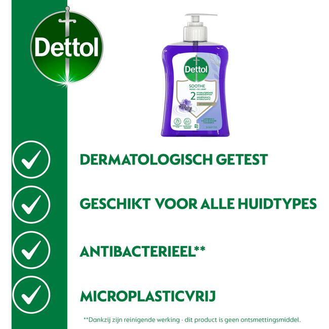 Dettol Antibacterieel Verzachtend Lavendel Handzeep 250 ML