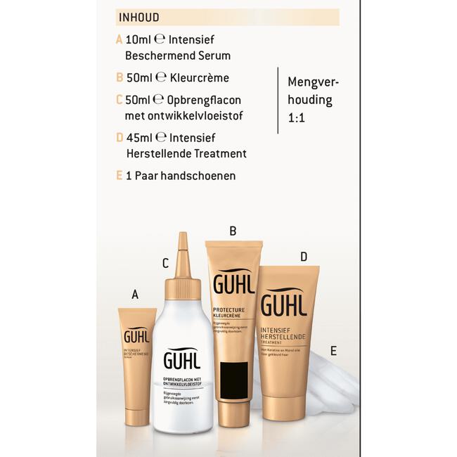 Guhl Protecture Beschermende Crème-Haarkleuring 7 Middenblond 2x50 ML