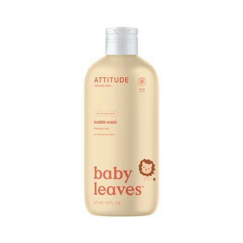 ATTITUDE Baby Leaves Bubble Bath Peer & Nectar 473 ML