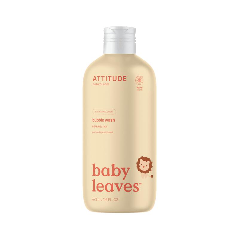 ATTITUDE Baby Leaves Peer & Nectar Badschuim 473 ML