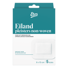Etos Eiland Pleisters 8 x 10 CM 5 Pleisters