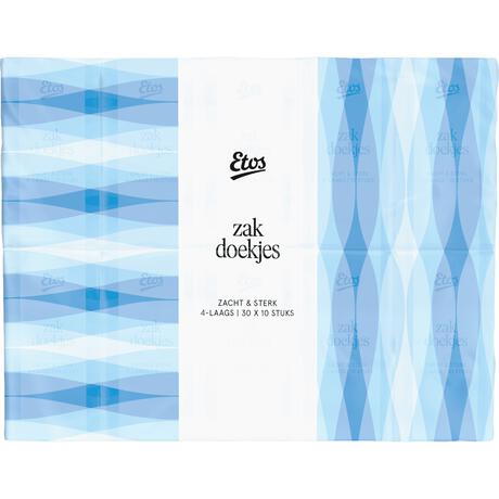 Etos Zacht & Sterk Zakdoekjes 30 stuks