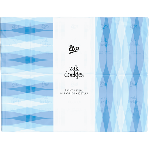 Etos Zacht & Sterk 4-Laags Zakdoekjes 30 stuks