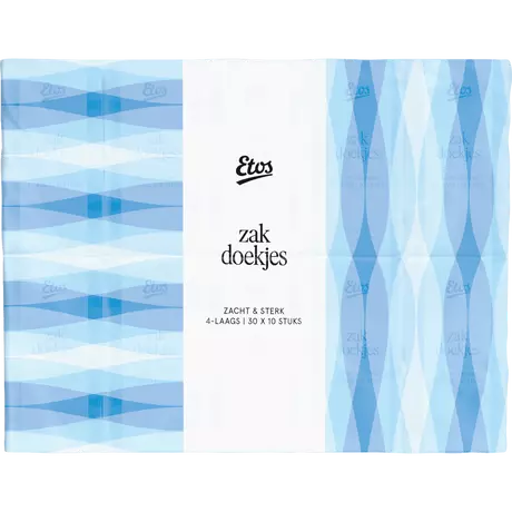 Etos Zacht & Sterk 4-Laags Zakdoekjes 30 stuks