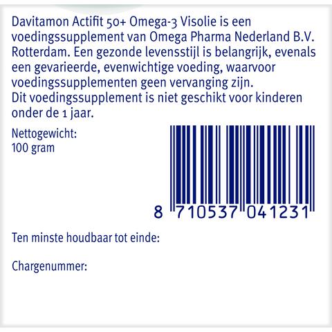 Davitamon Actifit 50+ Omega-3 Visolie Capsules