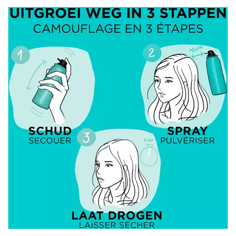 L'Oréal Paris Magic Retouch Camouflerende Uitgroeispray1 Zwart 75 ML