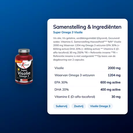 Lucovitaal Visolie Super Omega 3 Capsules 210 stuks