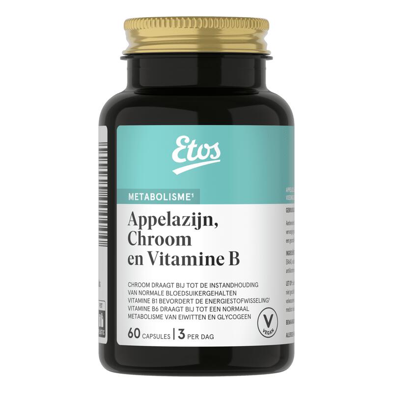 Etos Appelazijn Chroom Vit B Capsules 60 stuks