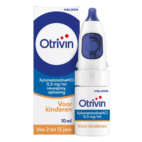 Otrivin XylometazolineHCL 0,5 mg/ml Neusspray voor kinderen bij verstopte neus 10 ML