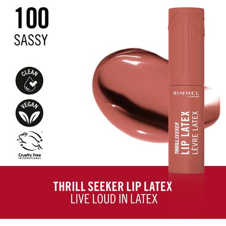 Rimmel Thrill Seeker Lip Latex 100 Sassy
