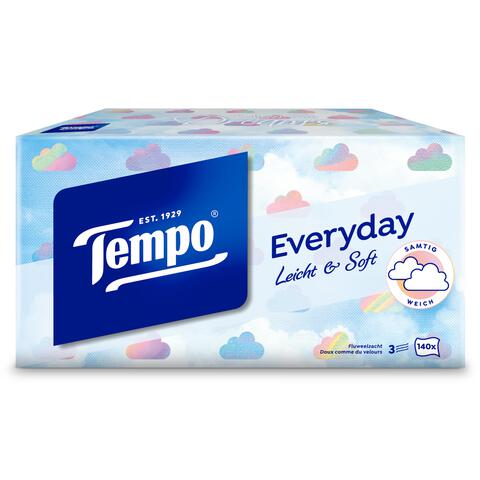 Tempo Everyday XXL Light box 3-Laags Tissues 140 stuks