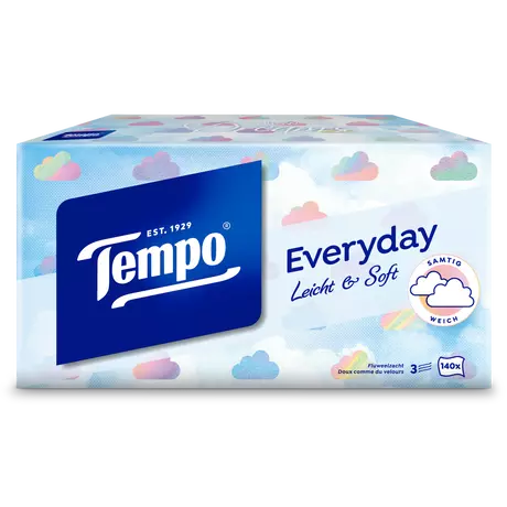 Tempo Everyday XXL Light box 3-Laags Tissues 140 stuks
