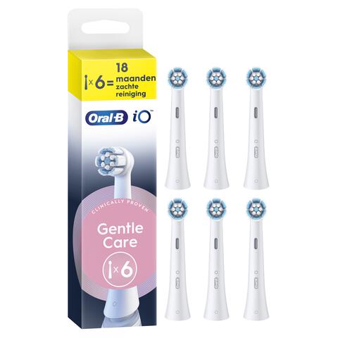 Oral-B iO Gentle Care Opzetborstels Wit 6 Stuks