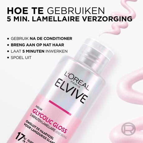 L'Oréal Paris Elvive Glycolic Hair Gloss 5 Minuten Lamellaire Verzorging 200 ML