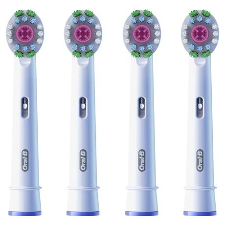 Oral-B 3D White Opzetborstels Wit 4 Stuks