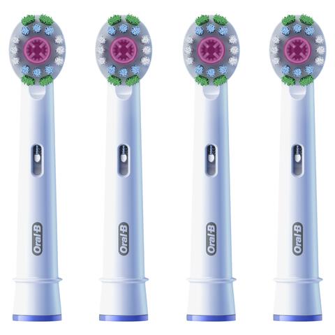 Oral-B 3D White Opzetborstels Wit 4 Stuks