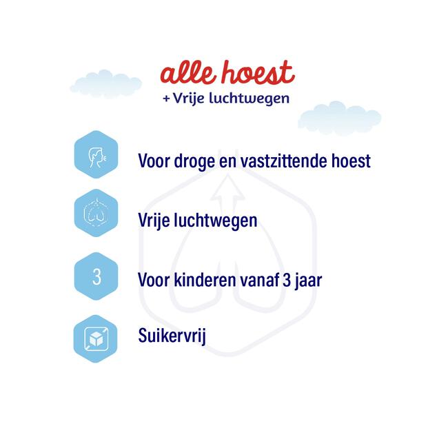 Dampo Kids Kindersiroop Alle Hoest + Vrije Luchtwegen Suikervrij 120 ML