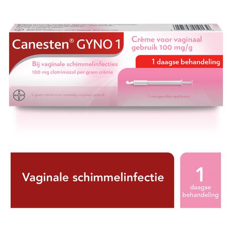 Canesten GYNO 1 daagse Crème bij vaginale schimmel 1 stuks