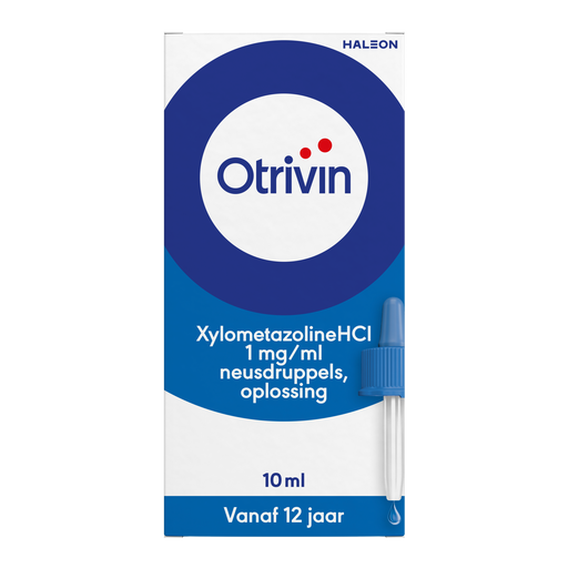 Otrivin Xylometazoline HCI 1 MG/ML Neusdruppels bij een Verstopte Neus 10 ML