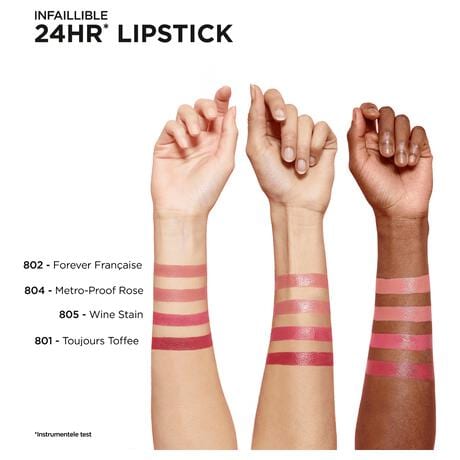 L'Oréal Paris Infaillible 24H Lippenstift 804 Metroproof Rose