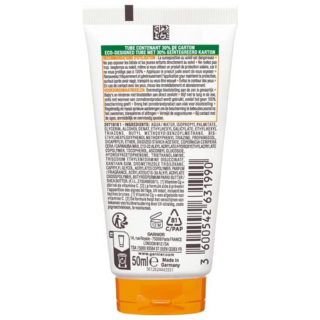 Garnier Ambre Solaire Hydra 24H Protect Lotion Zonnebrandcrème SPF 50 50ml Reisformaat Waterresistent