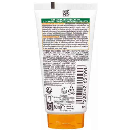 Garnier Ambre Solaire Hydra 24H Protect Lotion Zonnebrandcrème SPF50 50 ML Reisformaat Waterresistent