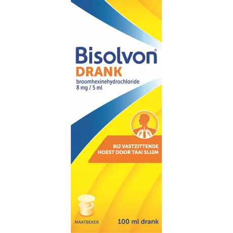 Bisolvon Drank Bij Vastzittende Hoest Voor Volwassen 8 Mg/5 Ml