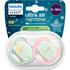Philips Avent Fopspeen Ultra Air Night  6-18M Double Pack - SCF376/29