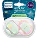 Philips Avent Fopspeen Ultra Air Night 6-18M SCF376/29 2 stuks