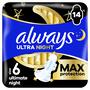 Always Ultimate Night Maandverband Met Vleugels 14 Stuks