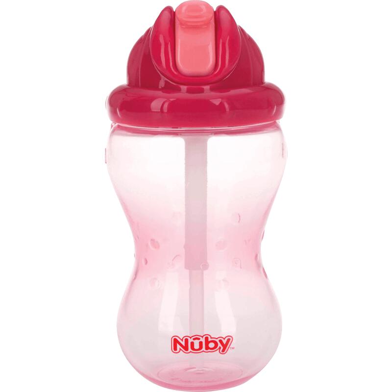 Nûby Flip-It Anti-Lek Rietjesbeker 12+ Maanden Roze 355 ML