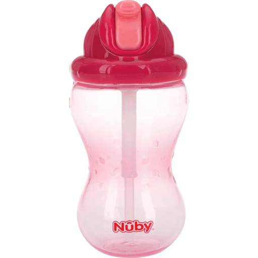Nûby Flip-It Anti-Lek Rietjesbeker 12+ Maanden Roze 355 ML