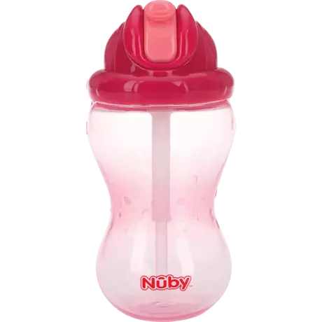Nûby Flip-It Anti-Lek Rietjesbeker 12+ Maanden Roze 355 ML 