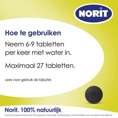 Norit 125 MG Tabletten 50 stuks