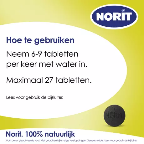 Norit 125 MG Tabletten 50 stuks