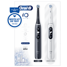Oral-B iO 7 Zwart & Wit 2 Elektrische Tandenborstels By Braun