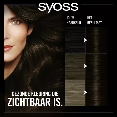 Syoss Oleo Intense Permanente Haarkleuring 2-10 Bruinzwart/Châtain Noir 115 ML