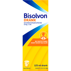 Bisolvon Hoestdrank Bij Vastzittende Hoest Voor Volwassen 8 mg/5 ml 125 ML