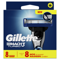 Gillette Mach3 Turbo Scheermesjes 8 stuks