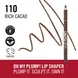 Rimmel London Oh My Plump! Lip Liner Bruin 110 Rich Cacao