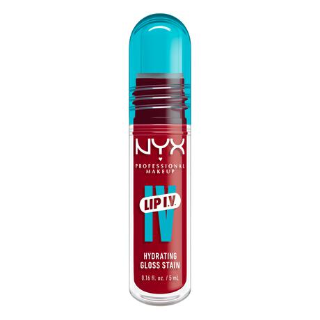 NYX Professional Make Up Lip IV Hydraterende Lipgloss + Stain 22 Cherry Drenched Rood
