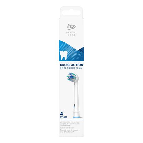 Etos Opzetborstels Cross Action 4 pack