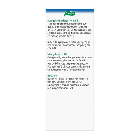 A.Vogel Echinaforce Hot Drink bij Griep en Verkoudheid Drank 100 ML