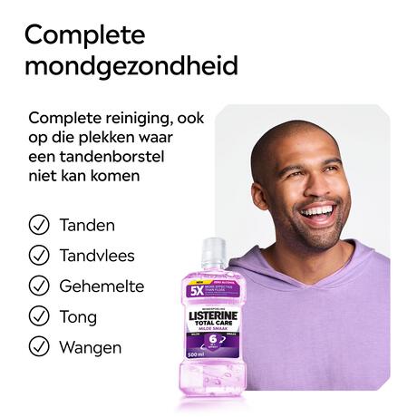 Listerine Total Care Milde Smaak Mondwater 500 ML