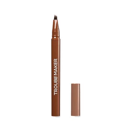 Trouble Maker Fluffer Brow Brush Natural Brow Pen Medium Brown
